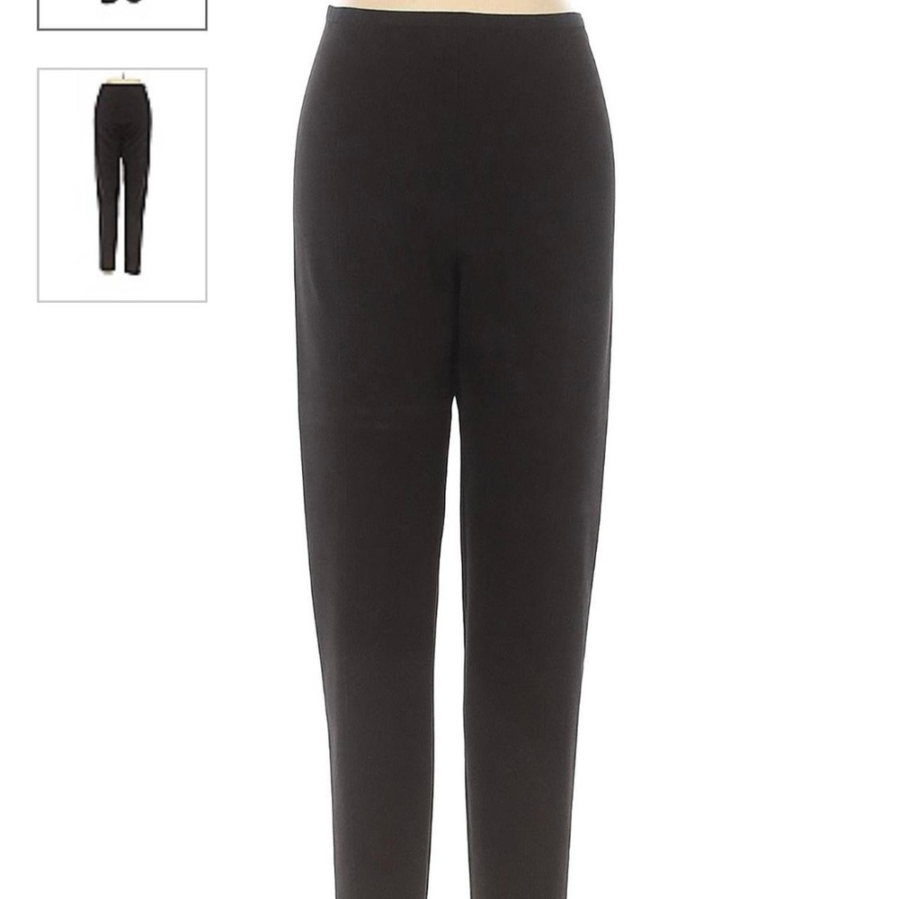 Mango Black Straight Leg Pants High-Rise Comfort